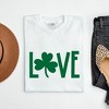 Simply Sage Market Women's Love Clover Short Sleeve Garment Dyed Tee - 3 of 4