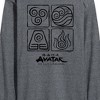 Men's - Avatar: The Last Airbender - Four Elements Long Sleeve Graphic T-Shirt - 2 of 4