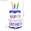 Sunnydaze 4 Foot Self Inflatable Blow Up Happy Birthday Cake Outdoor Lawn Decoration with LED Lights - 4 of 4