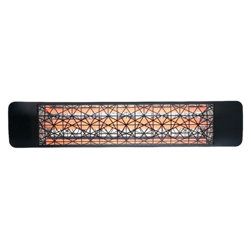 Eurofase Heating - 2000 Watt Single Element 39 Inch Electric Patio Heater-277 Voltage-Black Finish-Astra Decorative Fascia - image 1 of 1