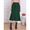 INSPIRE CHIC Office Corduroy High Waisted Fishtail western bodycon Vintage Midi Skirts - 4 of 4