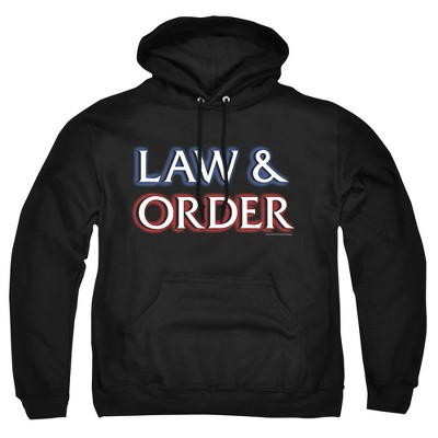 Law And Order Logo Adult Pull-Over Hoodie