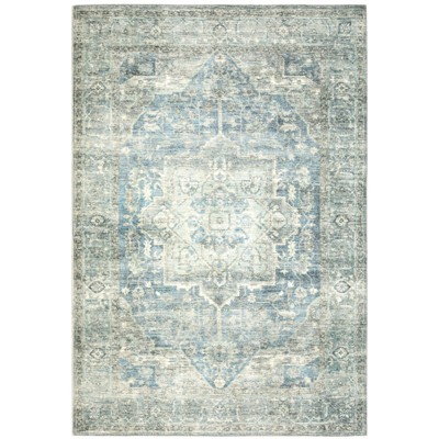 Oriental Weavers Savoy 28102 Grey/ Blue Indoor Area Rug - 7'8" x 10'