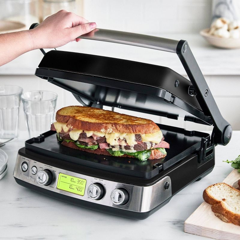 GreenPan Elite Ceramic Nonstick 7-in-1 Multi-Function Contact Grill & Griddle and Waffle Maker, 3 of 6