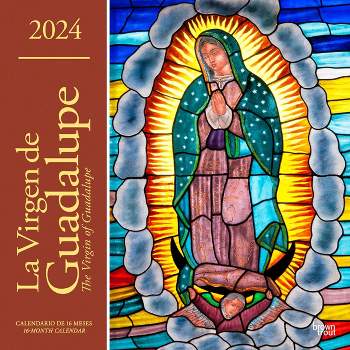 Browntrout 2024 Wall Calendar  12"x12" Bilingual Spanish/English La Virgen de Guadalupe
