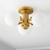 Elenna 3 Light 18" Flush Mount - Gold - Safavieh. - image 3 of 4