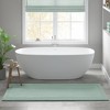MAYEERTY 20x30 100% Bath Rug Cotton Tufted Reversible, Super Absorbent & Machine Washable Bathroom Mat Perfect for Shower and Tub Use Green 1pcs - 3 of 4