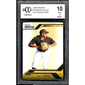Dinesh Patel Rookie Card 2009 TriStar Prospects Plus #72 BGS BCCG 10 - 1 of 2