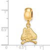Black Bow Jewelry 14k Yellow Gold Plated Sterling Silver East Carolina Pirates NCAA Bead Charm - 2 of 3