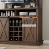 75"Coffee Bar Cabinet,Farmhouse Buffet Cabinet with Storage, Tall Bar Cabinet Kitchen Buffet Sideboard,Coffee Hutch Cabinet for Dining Room - 4 of 4