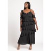 ELOQUII Women's Plus Size Asym Ruffle Maxi Dress - 3 of 4