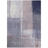 Lavender And Ivory Abstract Washable Indoor Outdoor Area Rug - 4 of 4