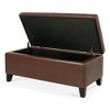 NicBex Modern 38.4" Storage Bench Leather Accent Stool with Button Tufted Top for Entryway and Living Room - 3 of 4