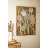 Wall Art, Framed Poppy Print Under Glass 39.5"H – Green & Brown Botanical Wall Decor by Kalalou - 3 of 3