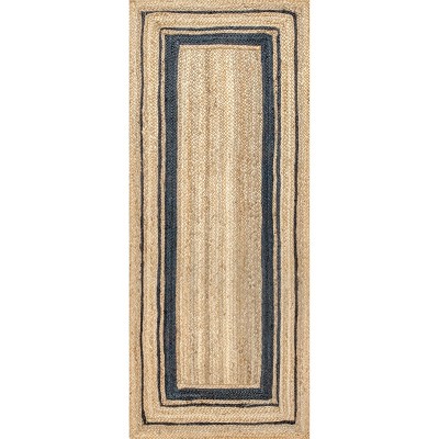 Nuloom Rikki Coastal Braided Jute Indoor Area Rug
