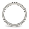 Black Bow Jewelry 8mm Stainless Steel Braided Center Domed Standard Fit Band - 2 of 4