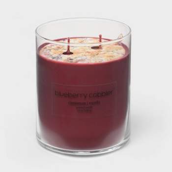 Glass Jar 2-Wick Blueberry Cobbler Candle Berry Purple - Room Essentials™