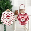 MyKids-Usa Baby Christmas Santa Claus Pattern Heart Printed Design Long Sleeved Onesies - 3 of 3