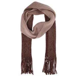 CTM Women's Drop Dye Lurex Winter Scarf - 1 of 2
