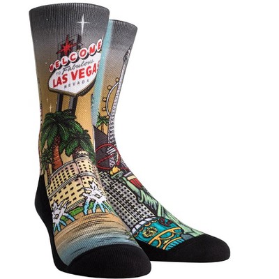 Rock Em Elite City - Las Vegas Landmark Crew Socks (S-M)