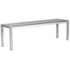 Zuo Metropolitan Double Bench Gray & Silver - 4 of 4
