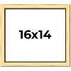 PosterPalooza | Simple Gold Picture Frame - UV Acrylic, Backing Board, Hanging Hardware Included - 2 of 4