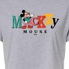 Women's - Disney - Mickey Mixed Fonts Cropped Graphic T-Shirt - 2 of 4