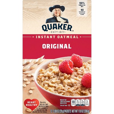 Quaker Original Heart Healthy Oatmeal - 12ct