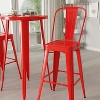 Merrick Lane 3 Piece Outdoor Dining Set with Bar Height Table and Stools - 3 of 4