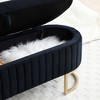 NicBex 50 Inch Oval Storage Ottoman Bench with Golden Metal Legs for Bedroom,Living Room,Entryway,Window - 3 of 3