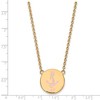 Black Bow Jewelry 14k Yellow Gold Plated Sterling Silver Delta Gamma Greek Life Necklace 18 Inch - 2 of 4