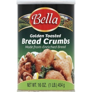 Bella Plain Golden Toasted Bread Crumbs - 12 pack, 16 oz - 1 of 1