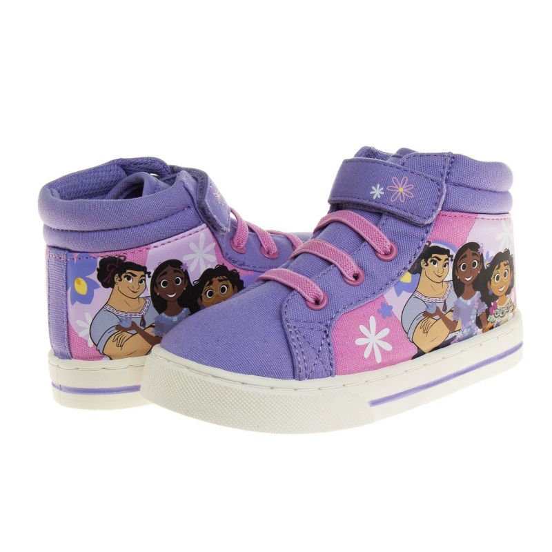 Disney Encanto Mirabel Girls High Top Hook and Loop Sneakers. (Toddler Little Kids), 3 of 9