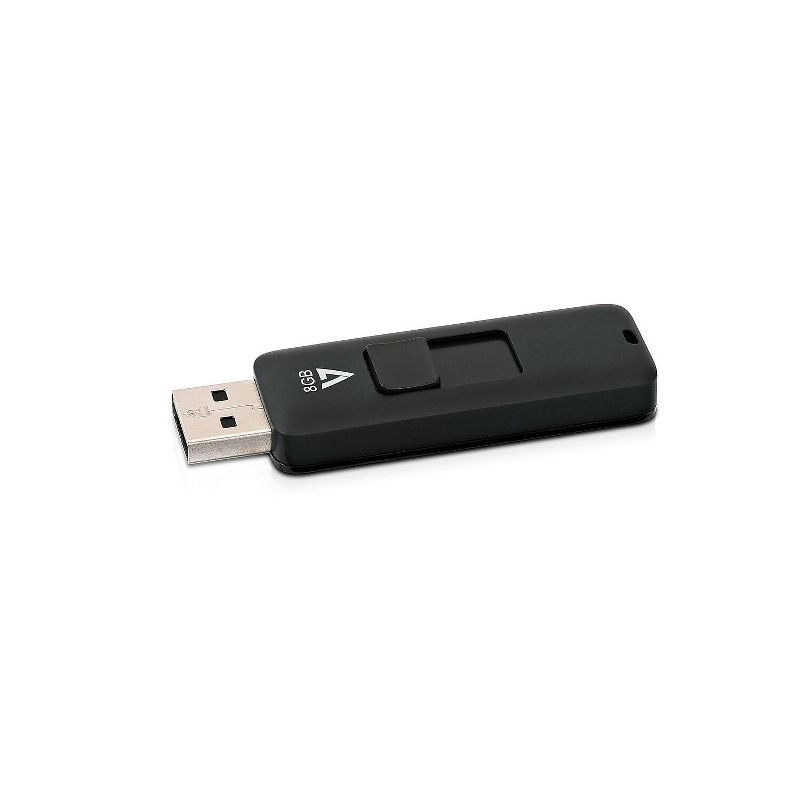 V7 8GB USB 2.0 Type A Flash Drive Black (VF28GAR-3N), 3 of 4