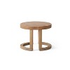 Infurnic Patio Dining Chairs Outdoor Wood 3PCS Lounge Wicker Chairs with Pillows and Side Table for Patio,Deck, Garden, Brown, 26.5"*31.5"*35.25" - 3 of 4
