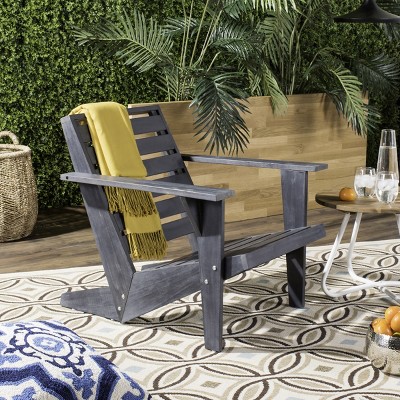 Lanty Dark Slate Gray Acacia Wood Adirondack Chair