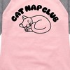 Girls' - Instant Message - Cat Nap Club Shirt Tail Raglan Graphic T-shirt - 2 of 4