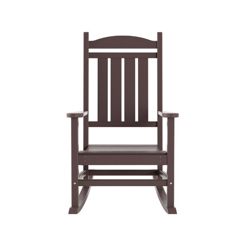 WestinTrends All-Weather Outdoor Patio Poly Classic Porch Rocking Chair, 1 of 4