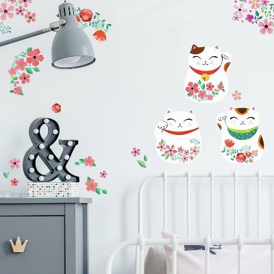 Lucky Cat Peel and Stick Wall Decal - RoomMates
