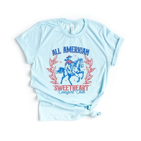 Women's All-American Slogan Tee - Port