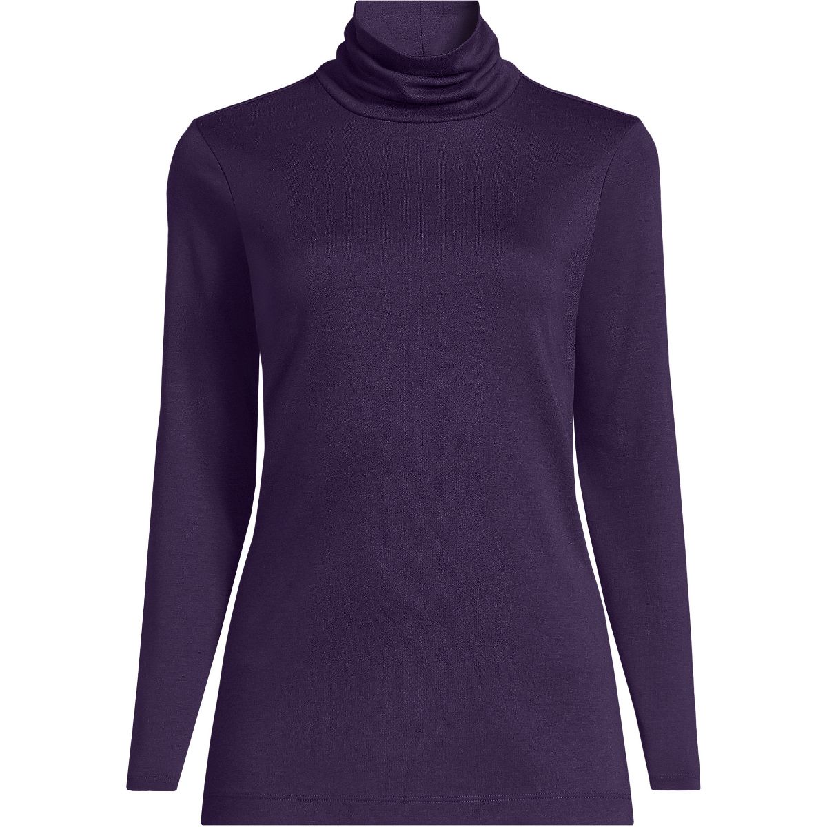 Lands' End Women's Supima Cotton Fitted Long Sleeve Turtleneck - thumbnail 8