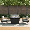 LayinSun 4 Pieces Aluminum Outdoor Patio Furniture Set with Fire Pit Table, Outside Metal Patio Conversation Sets with Deep Seating and Thick Cushions - 2 of 4