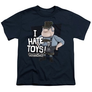 Boys' Santa Claus Is Comin To Town Hate Toys T-Shirt - 1 of 4