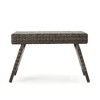 Faux Rattan Outdoor End Table, 24" Wide Wicker Accent Table for Patio or Garden Use, Patio End Table, Outdoor Side Table -Christopher Knight Home - 4 of 4