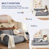 Hooseng 65" Faux Fur Loveseat Sofa, Oversized Lounge Couch for Adults, Fluffy Lazy Sofa with Memory Foam Filler, Big Comfy for Living Room, Bedroom - 4 of 4