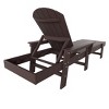 WestinTrends Dylan Adirondack Poly Reclining Chaise Lounge With Arms - 4 of 4