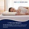 Dyonery Ultra Thin Cooling Memory Foam Pillow for Stomach & Back Sleepers – Low Profile, Washable Cover, Pressure Relief Support - 4 of 4