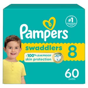 Pampers Swaddlers Sensitive Disposable Diapers - (Select Size and Count) - 1 of 4