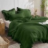 BAGOKIE 2/3 Pieces Seersucker Ruffle Bed in a Bag Comforter Set - 2 of 4