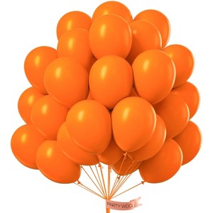 PartyWoo Balloons Orange Fall Tangerine 12 Inch 50 pcs - 1 of 4
